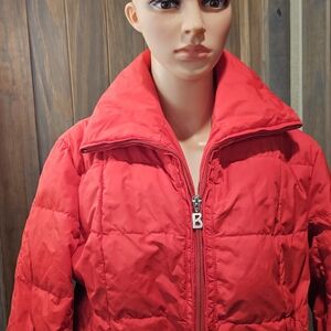 Bogner Bright Red Puffer Ski Jacket - Women's